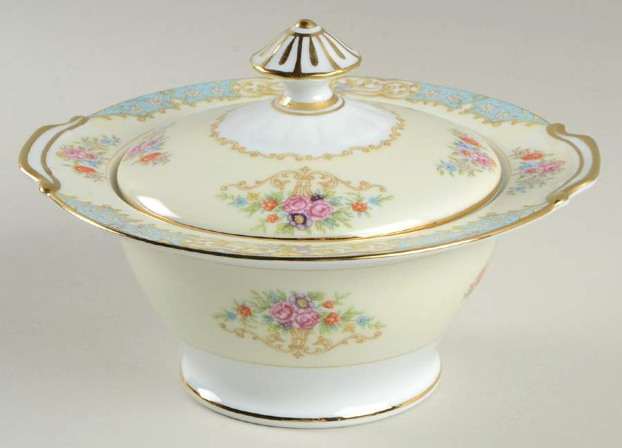 Mystery #234 Sugar Bowl & Lid by Noritake-1