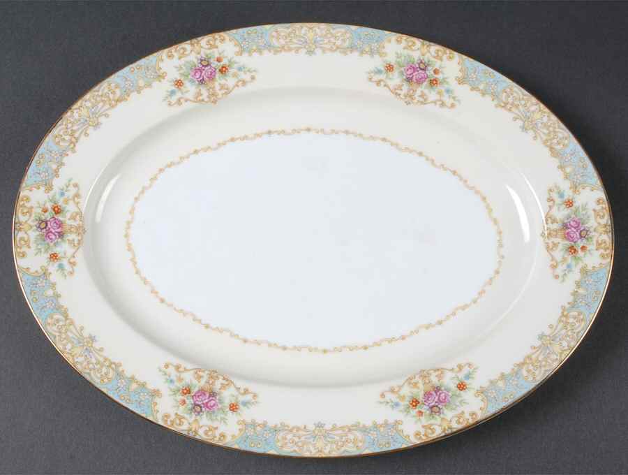 Mystery #234 11" Oval Serving Platter by Noritake-1