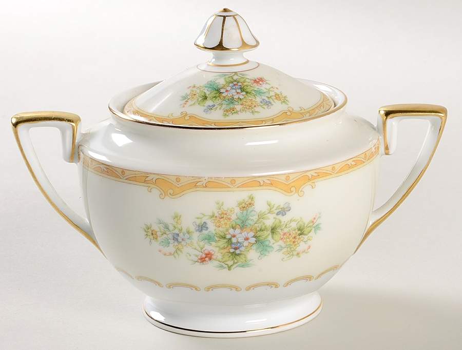 Mystery #25 Sugar Bowl & Lid by Noritake-1