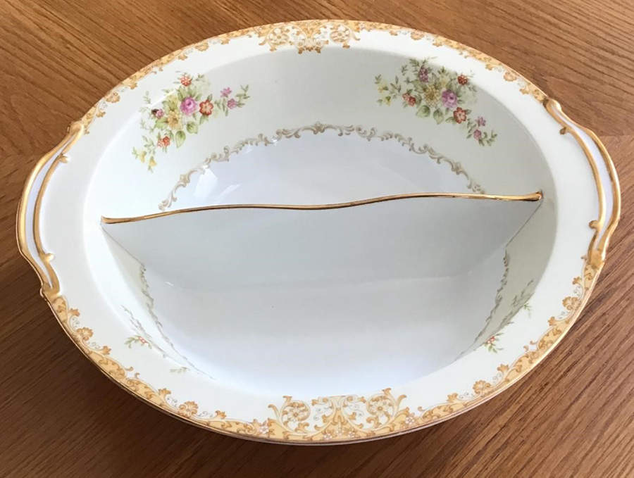 Mystery #35 Round Divided Vegetable Bowl by Noritake-1