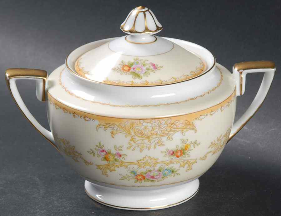 Mystery #35 Sugar Bowl & Lid by Noritake-1