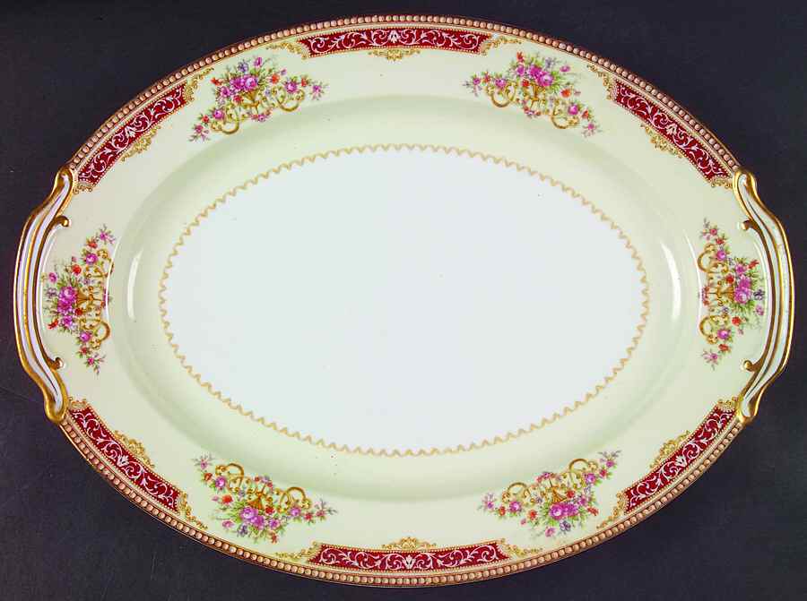Mystery #36 13" Oval Serving Platter by Noritake-1