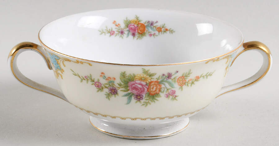 Mystery #37 Footed Cream Soup Bowl by Noritake-1