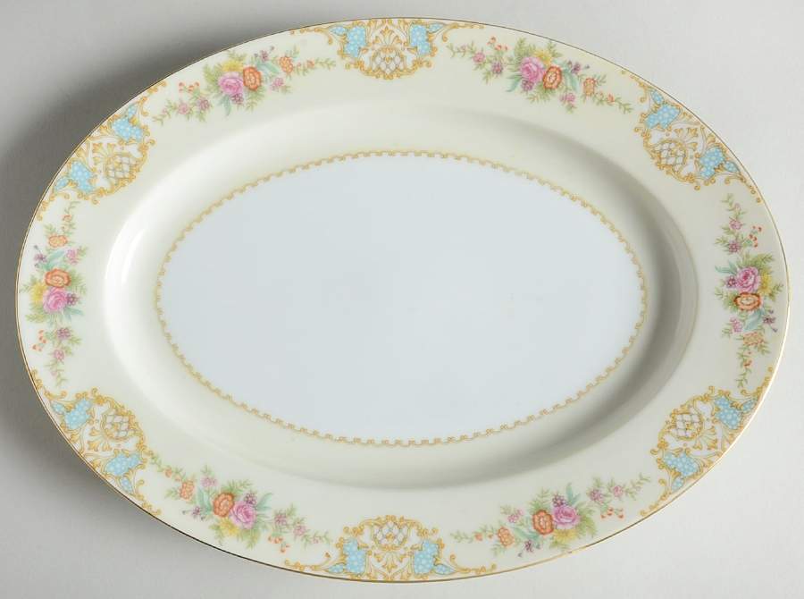 Mystery #37 11" Oval Serving Platter by Noritake-1