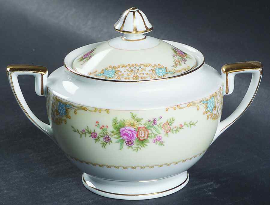 Mystery #37 Sugar Bowl & Lid by Noritake-1