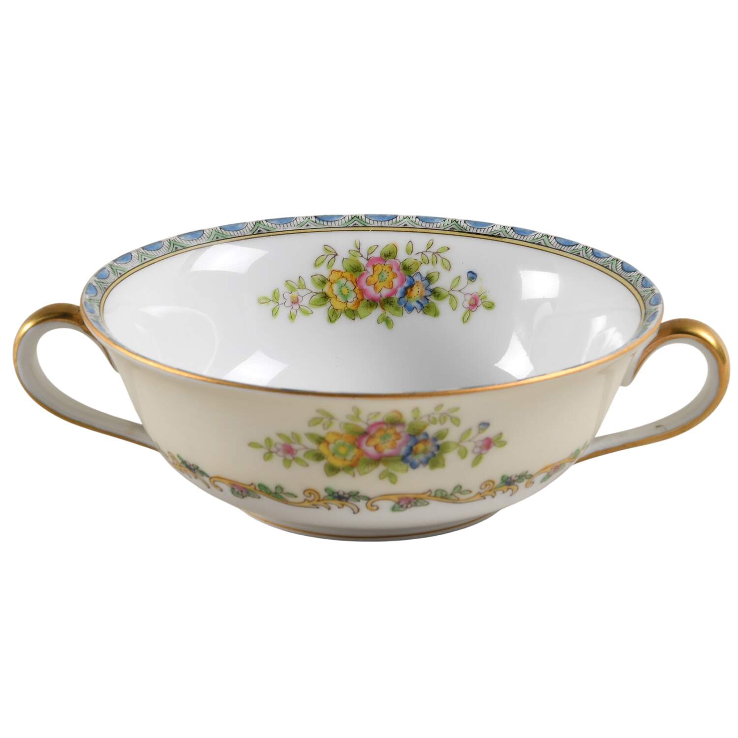 Mystery #42 Flat Cream Soup Bowl by Noritake-1