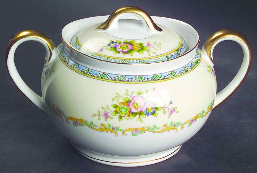 Mystery #42 Sugar Bowl & Lid by Noritake-1