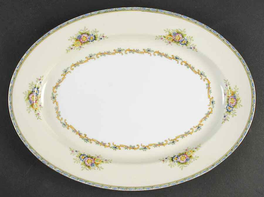 Mystery #42 13" Oval Serving Platter by Noritake-1