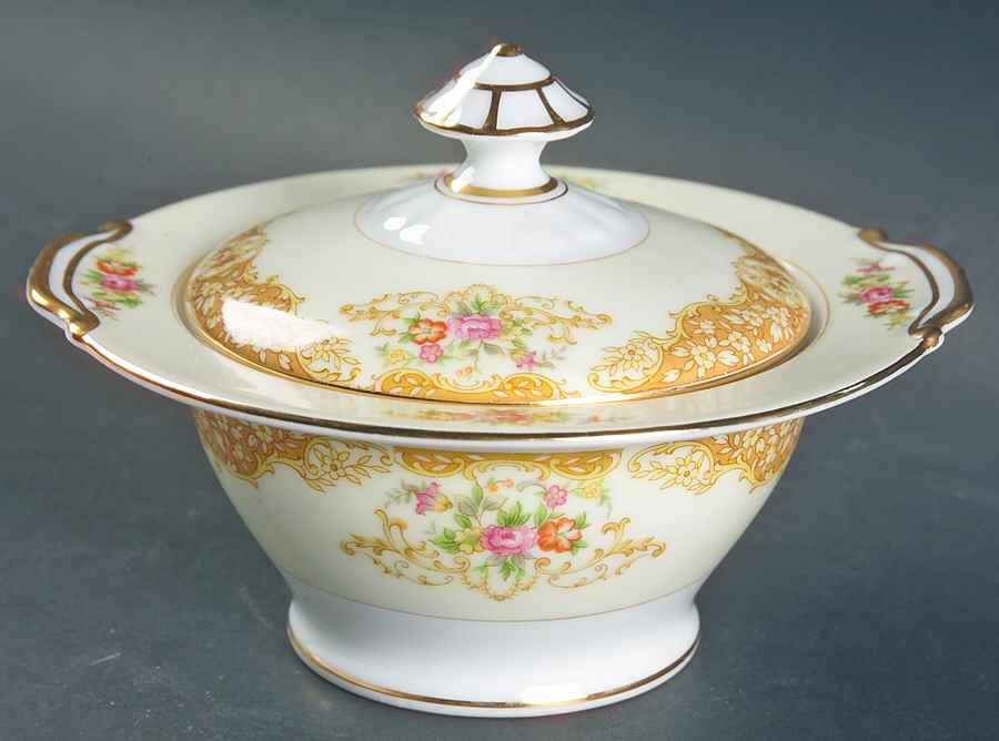 Mystery #44 Sugar Bowl & Lid by Noritake-1
