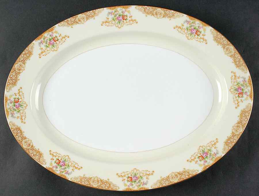 Mystery #44 16" Oval Serving Platter by Noritake-1