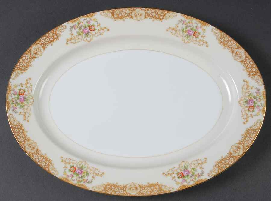 Mystery #44 13" Oval Serving Platter by Noritake-1