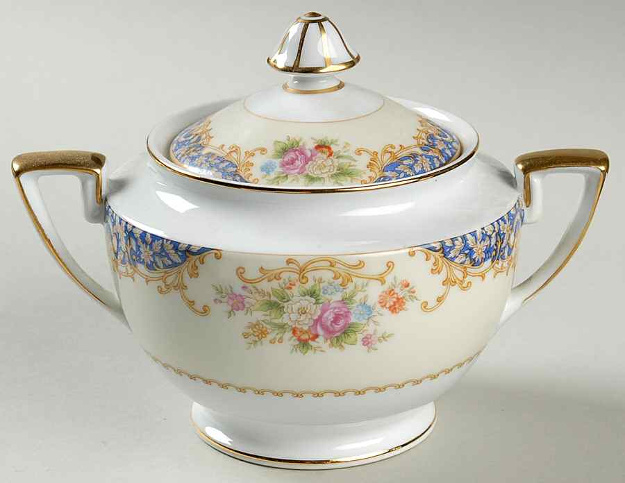 Mystery #45 Sugar Bowl & Lid by Noritake-1