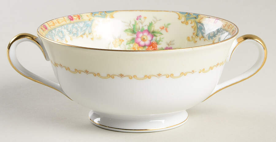 Mystery #46 Footed Cream Soup Bowl by Noritake-1