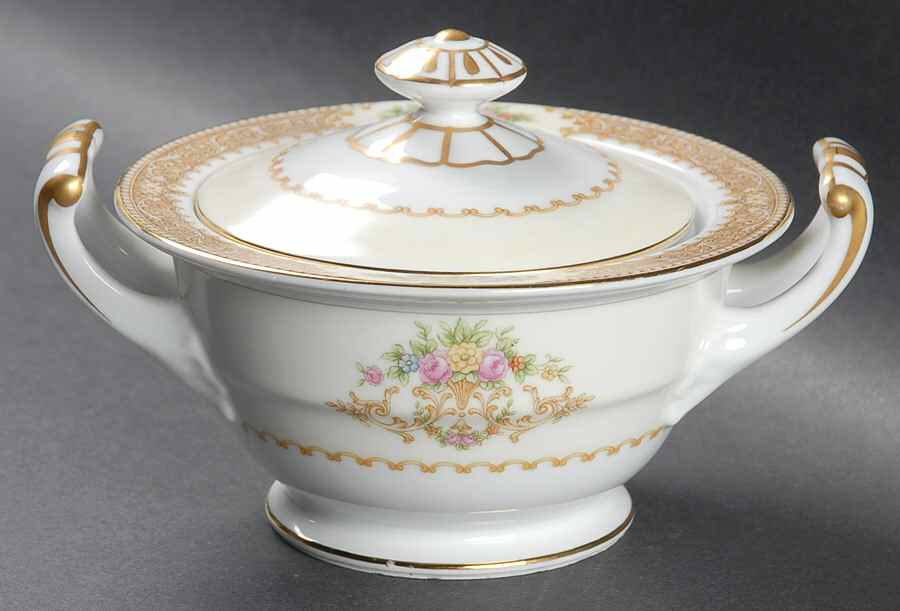 Mystery #55 Sugar Bowl & Lid by Noritake-1
