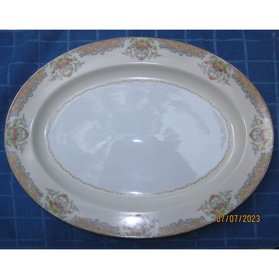 Mystery #56 16" Oval Serving Platter by Noritake-1
