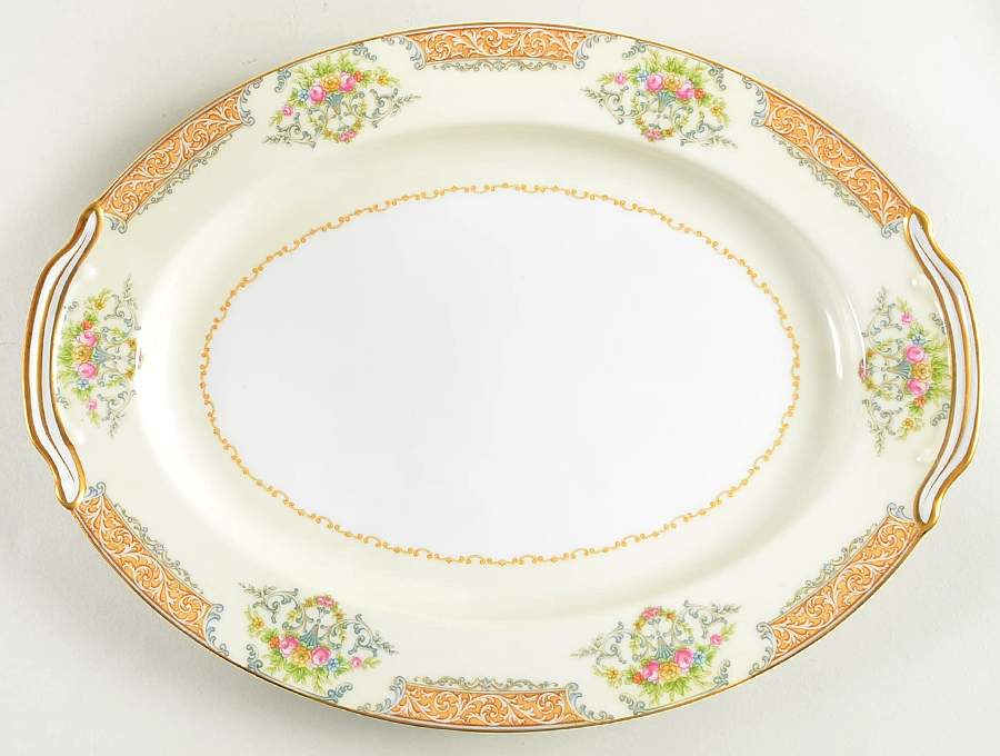 Mystery #56 13" Oval Serving Platter by Noritake-1