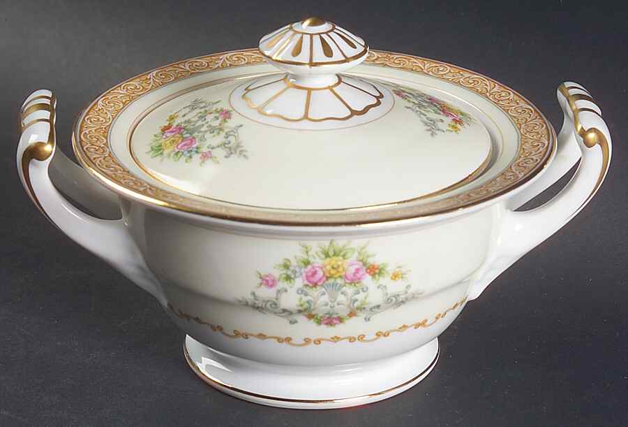 Mystery #56 Sugar Bowl & Lid by Noritake-1