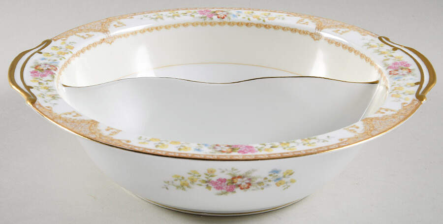 Mystery #57 Round Divided Vegetable Bowl by Noritake-1