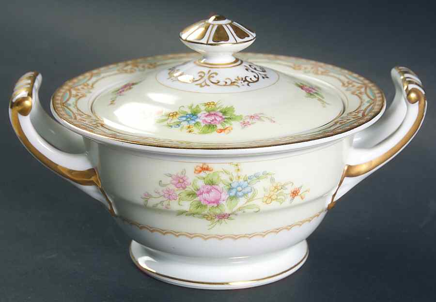 Mystery #58 Sugar Bowl & Lid by Noritake-1