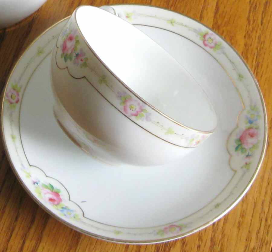 Mystery #60 Flat Cup & Saucer Set by Noritake-1