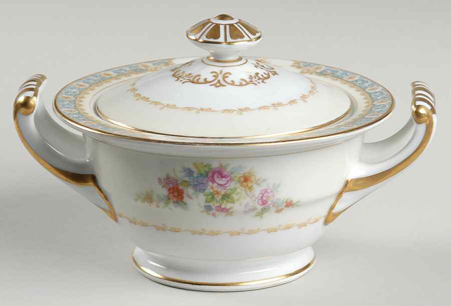 Mystery #7 Sugar Bowl & Lid by Noritake-1
