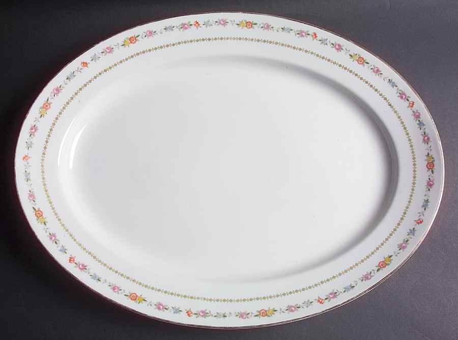 Mystery #70 17" Oval Serving Platter by Noritake-1