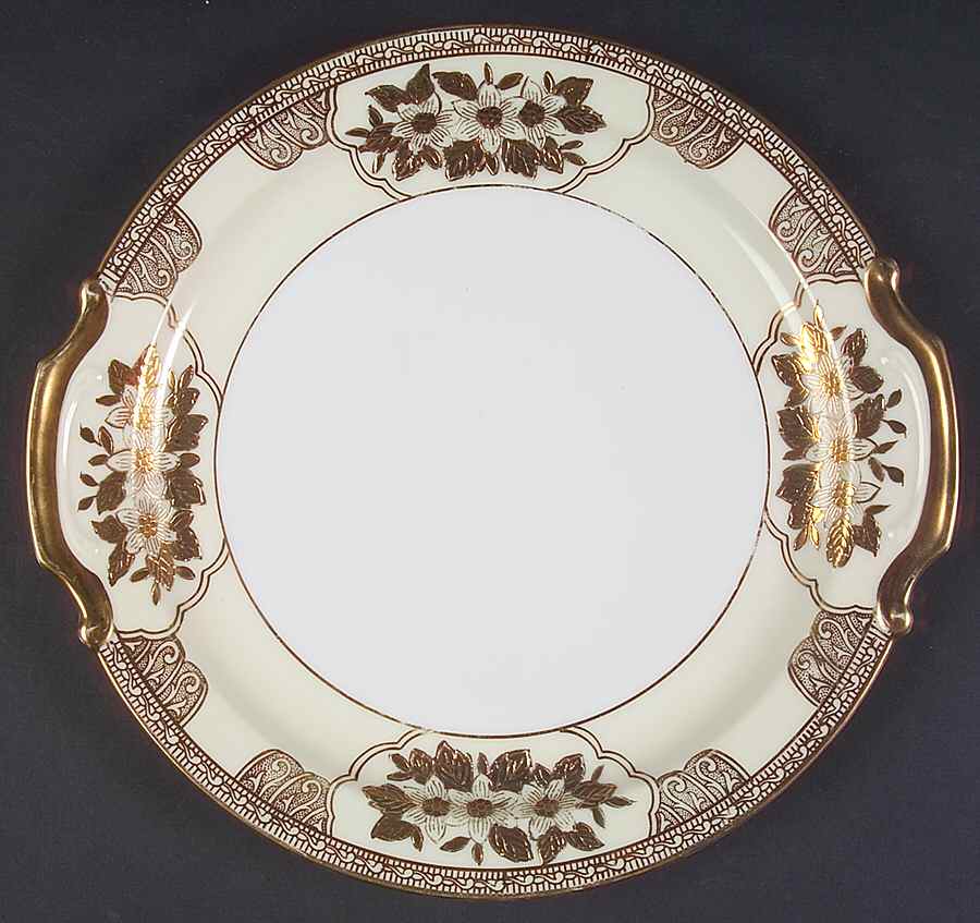 Mystery #75 Handled Cake Plate by Noritake-1