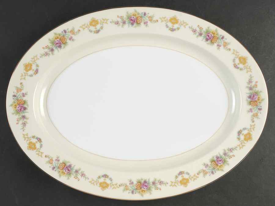 Mystery #77 16" Oval Serving Platter by Noritake-1