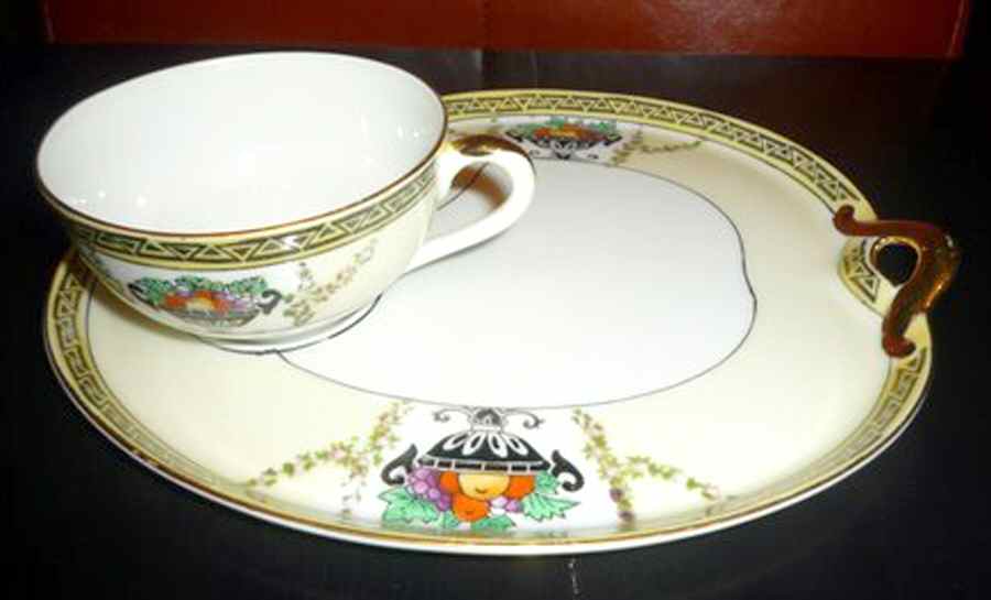 Mystery #80 Snack Plate & Cup Set by Noritake-1