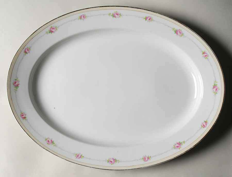 Mystery #84 16" Oval Serving Platter by Noritake-1