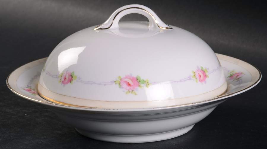 Mystery #84 Round Covered Butter by Noritake-1