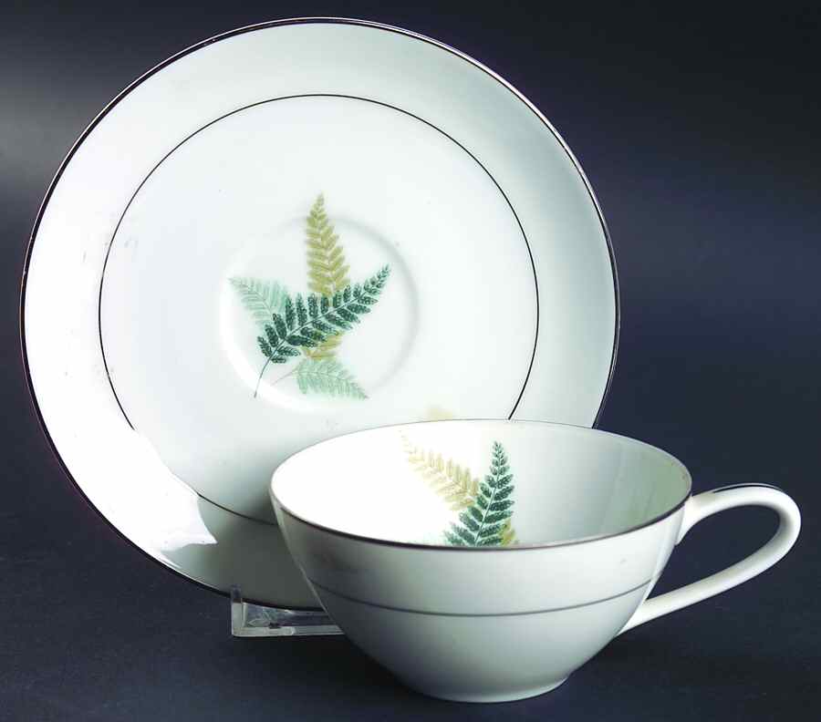 Mystery #85 Flat Cup & Saucer Set by Noritake-1