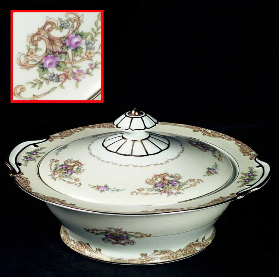 Mystery #89 Round Covered Vegetable by Noritake-1