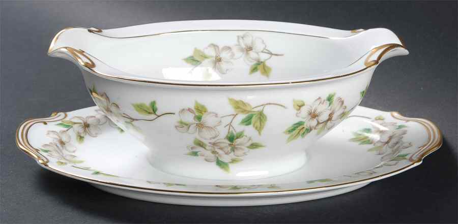 N1 Gravy Boat with Attached Underplate by Noritake-1