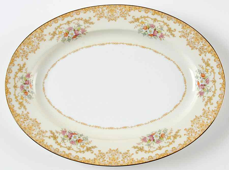 N10 11" Oval Serving Platter by Noritake-1