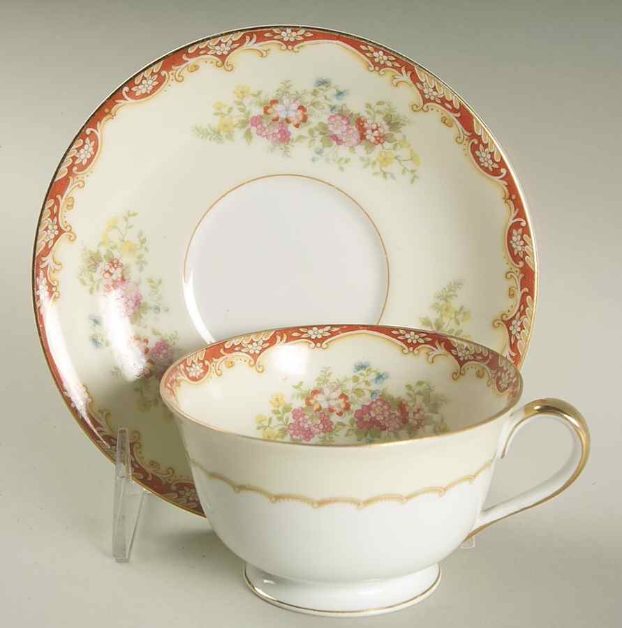 N106 Footed Cup & Saucer Set by Noritake-1