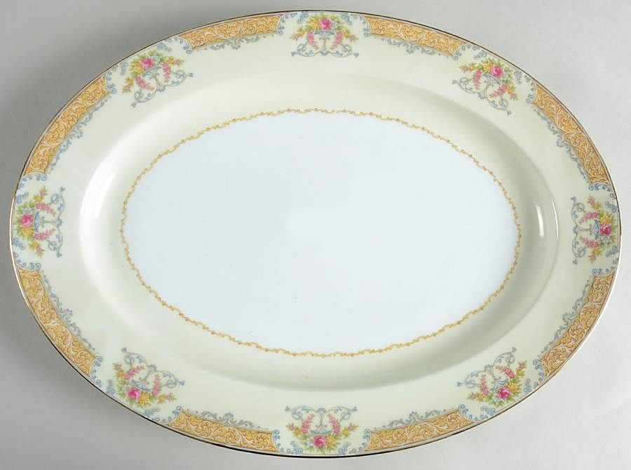 N111 16" Oval Serving Platter by Noritake-1