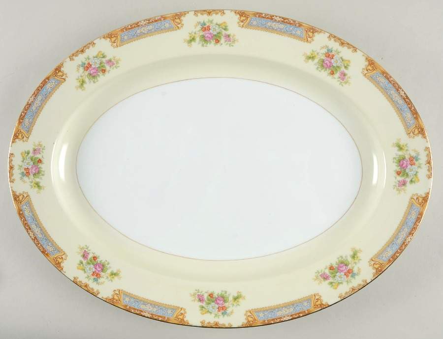 N115 16" Oval Serving Platter by Noritake-1