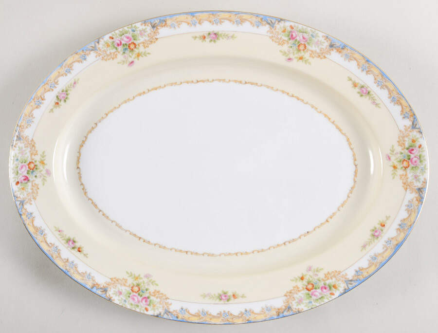 N117 13" Oval Serving Platter by Noritake-1