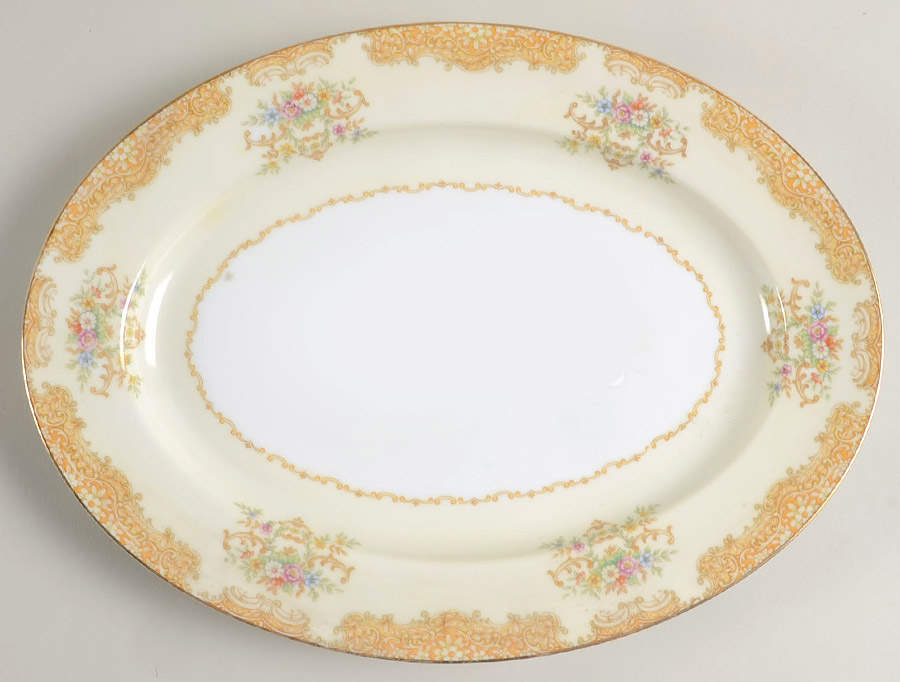 N127 11" Oval Serving Platter by Noritake-1