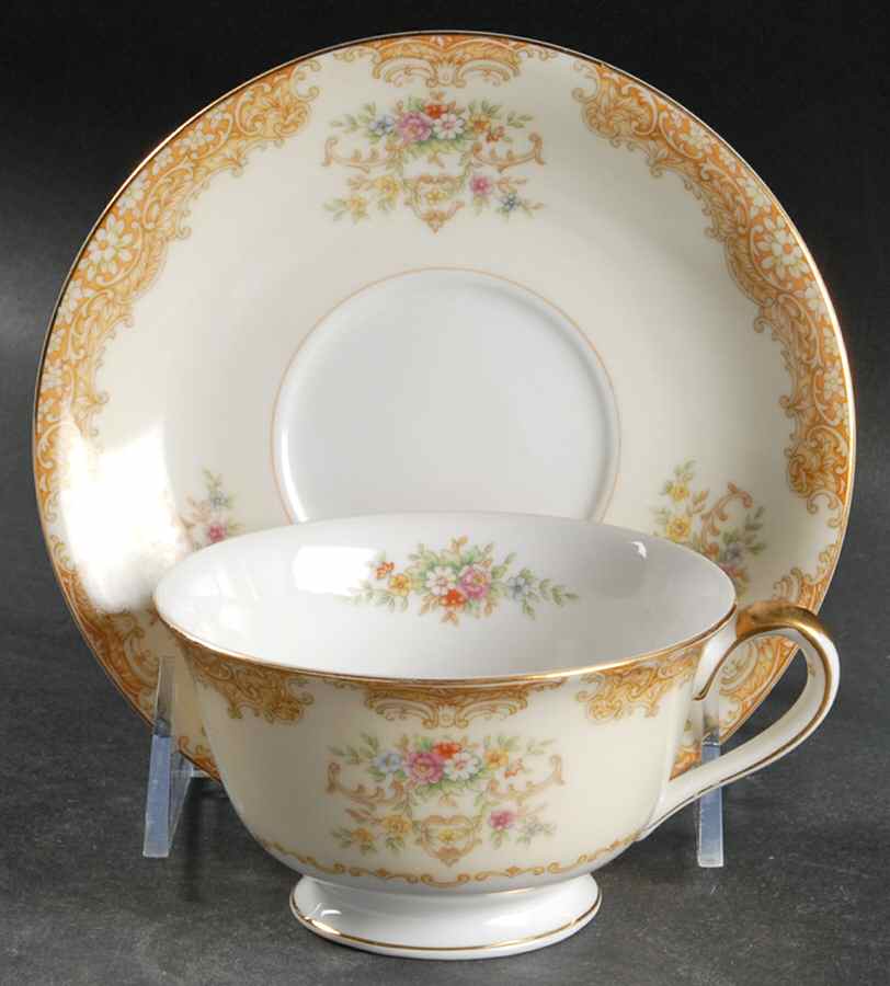 N127 Footed Cup & Saucer Set by Noritake-1