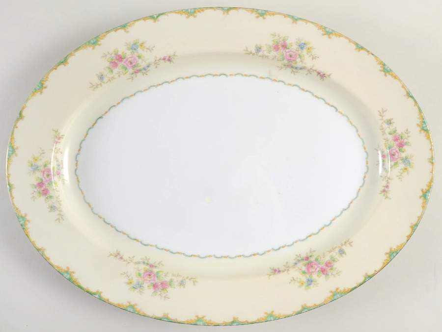 N13 16" Oval Serving Platter by Noritake-1