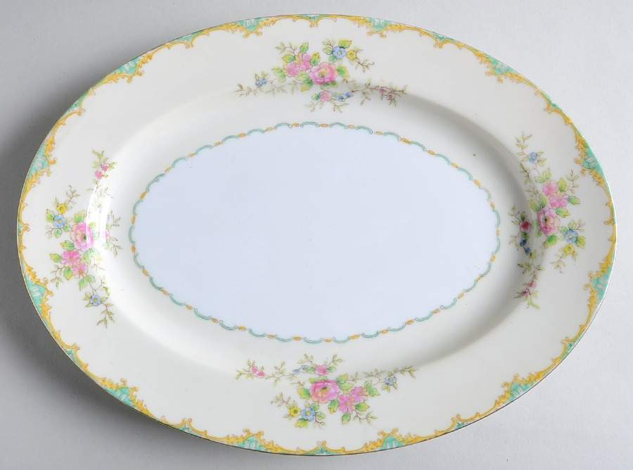 N13 11" Oval Serving Platter by Noritake-1