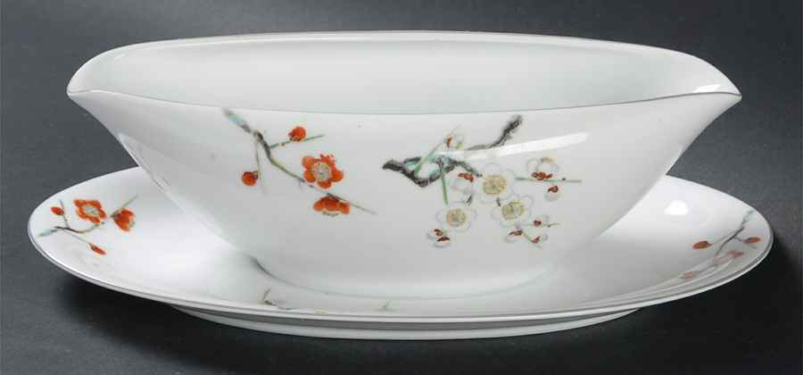 N139 Gravy Boat with Attached Underplate by Noritake-1