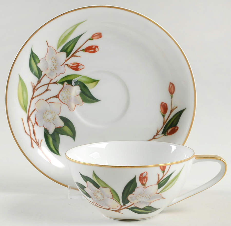N144 Flat Cup & Saucer Set by Noritake-1