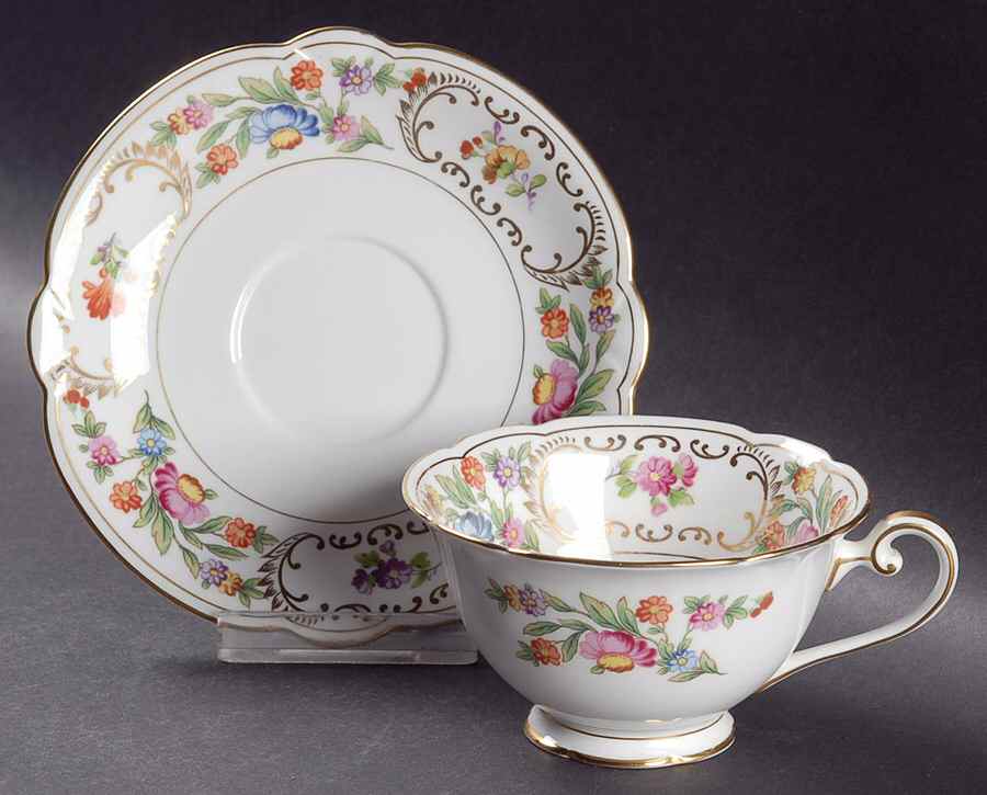N152 Footed Cup & Saucer Set by Noritake-1