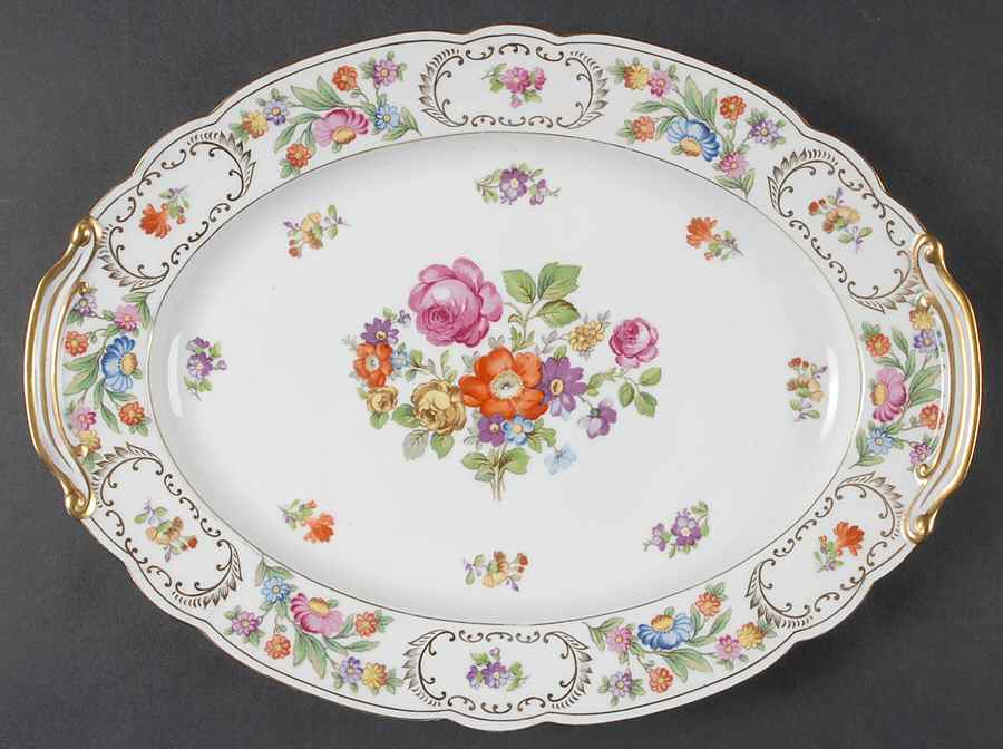 N152 12" Oval Serving Platter by Noritake-1