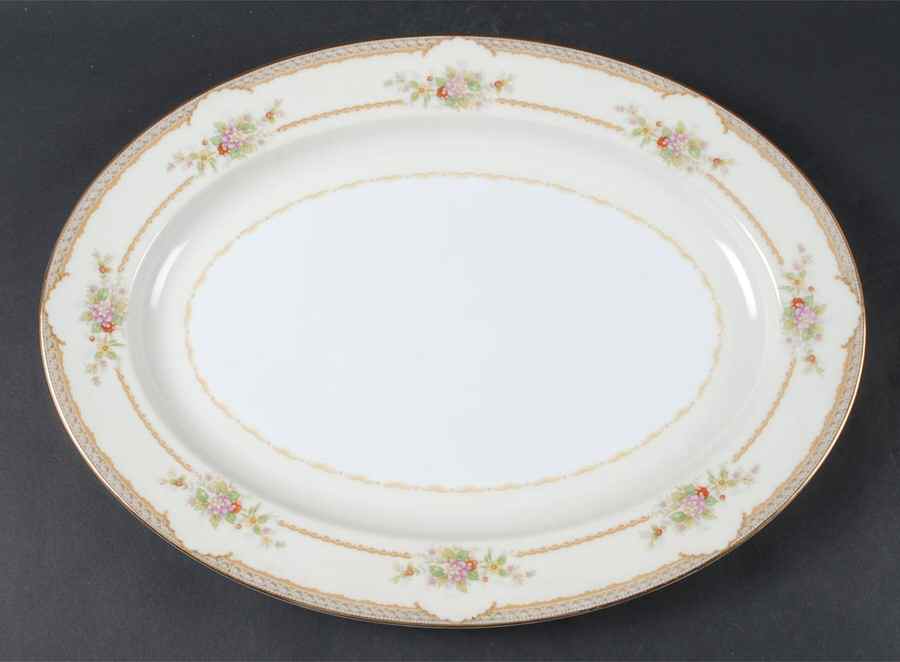 N155 16" Oval Serving Platter by Noritake-1