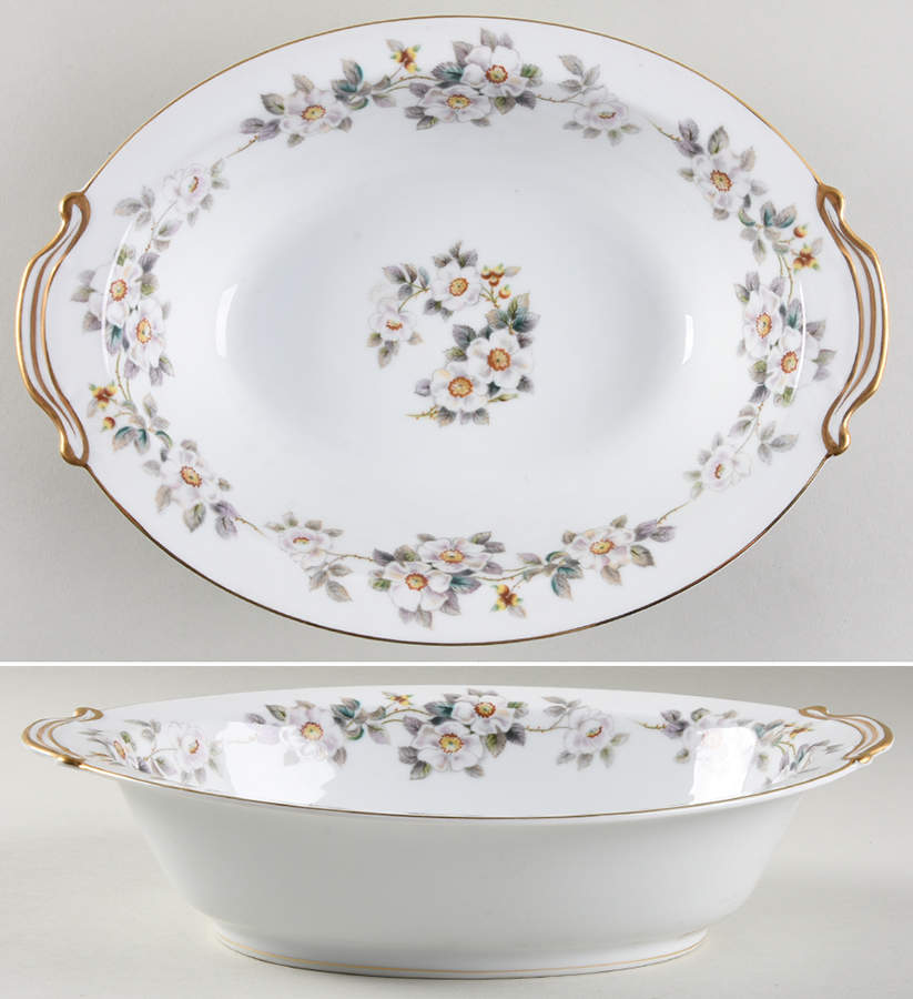 N163 10" Oval Vegetable Bowl by Noritake-1