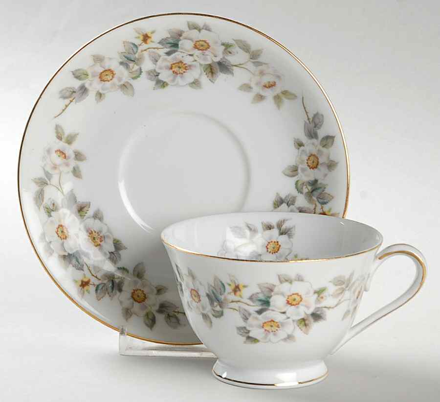 N163 Footed Cup & Saucer Set by Noritake-1